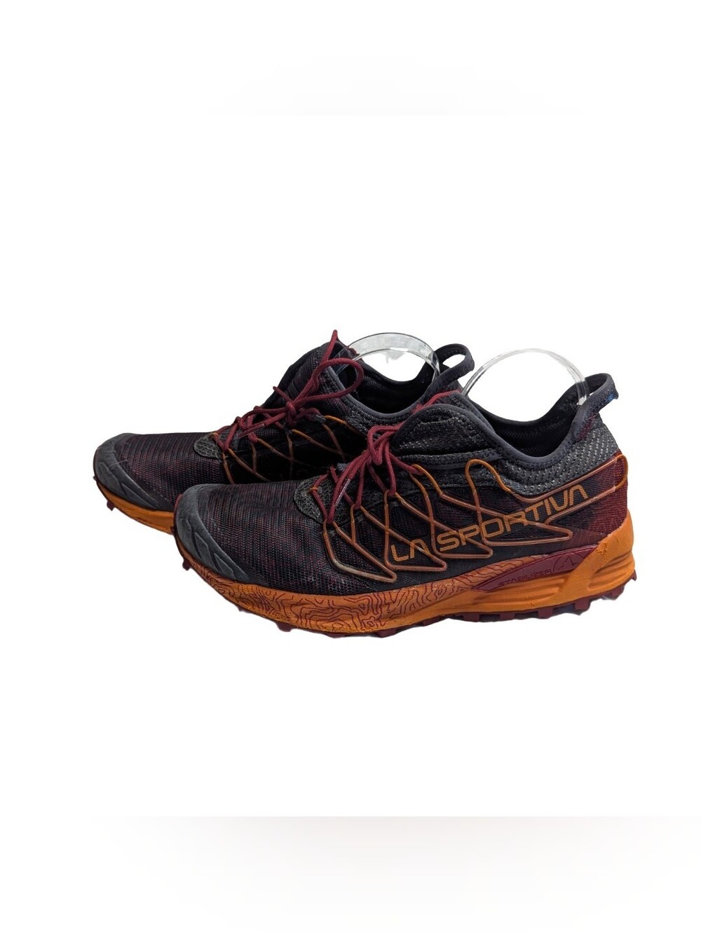 La Sportiva Men’s Mutant Trail Running Shoes Gray Orange Carbon Hawaiin Size 12